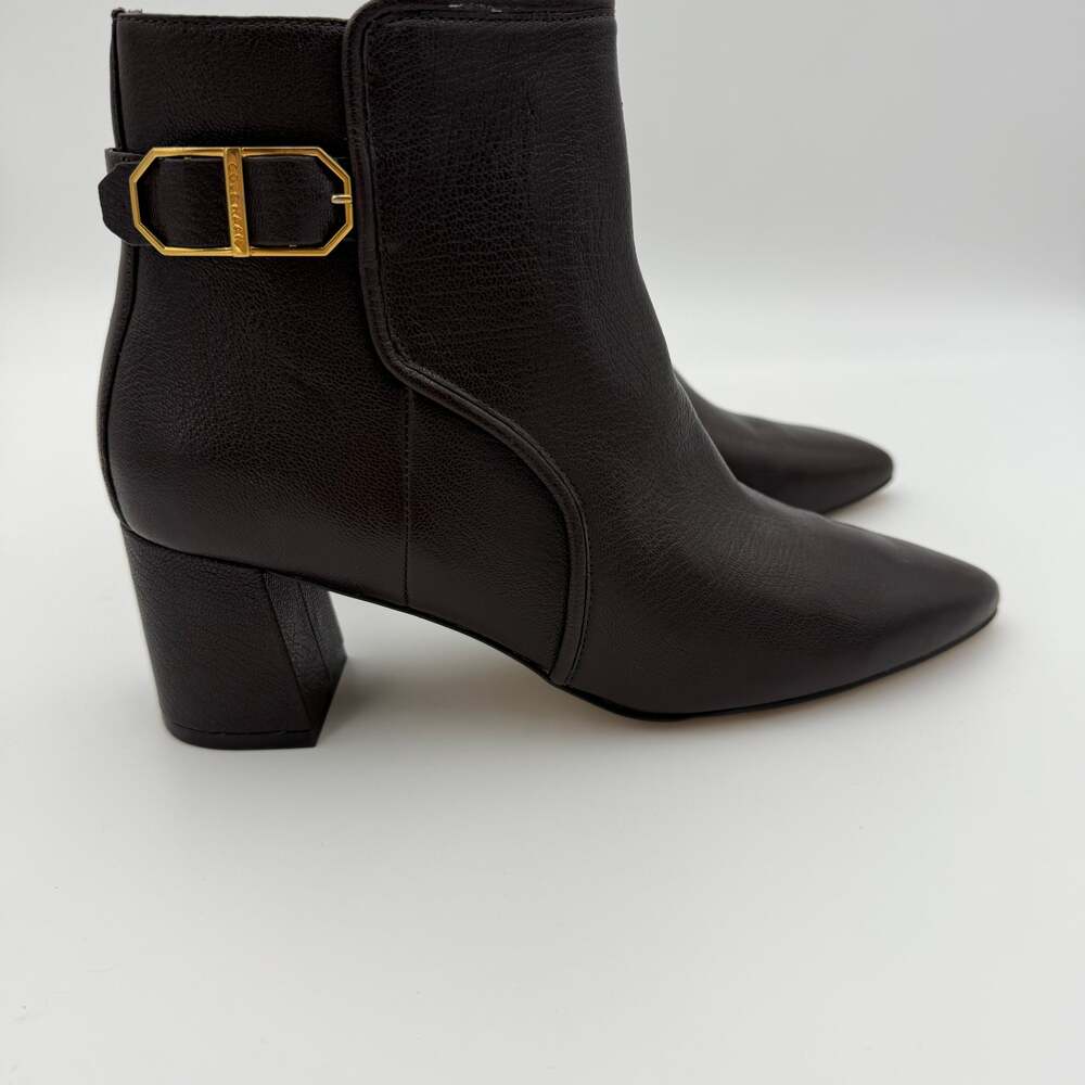 Cole Haan Ettie Women's Brown Leather Ankle Booties